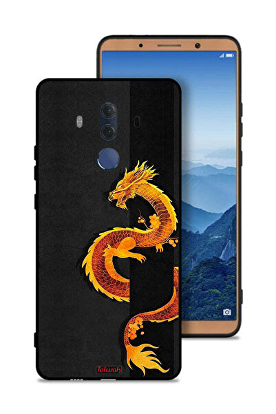 Tolwak غطاء حماية لهاتف هواوي ميت 10 برو بتصميم فن التنين