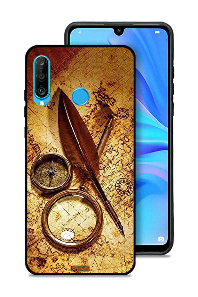 Tolwak غطاء حماية لهاتف هواوي نوفا 4e بتصميم بوصلة عتيقة