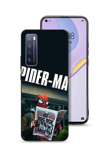 Tolwak غطاء حماية لهاتف هواوي نوفا 7 5G سبايدرمان يقرأ جريدة