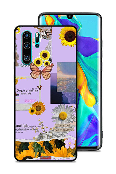 Tolwak غطاء حماية لهاتف Huawei P30 Pro بملصقات عباد الشمس الجميلة