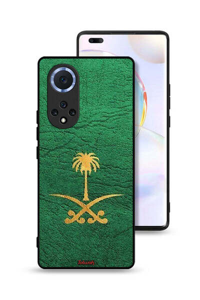 Tolwak غطاء حماية لهاتف Honor 50 Pro، علامة المملكة العربية السعودية، جلد