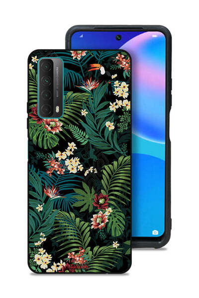 Tolwak غطاء حماية لهاتف هواوي بي سمارت (2021) بنقشة أوراق استوائية