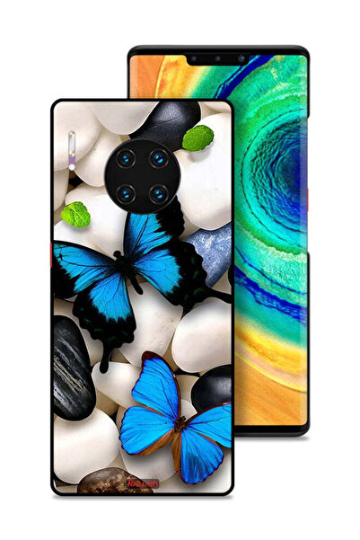 Tolwak غطاء حماية لهاتف هواوي ميت 30 إي برو 5G بنقشة فراشات على أحجار
