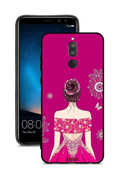 Tolwak غطاء حماية لهاتف هواوي ميت 10 لايت بتصميم فتاة وزهور