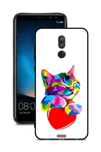 Tolwak غطاء حماية لهاتف هواوي ميت 10 لايت - قطة ملونة