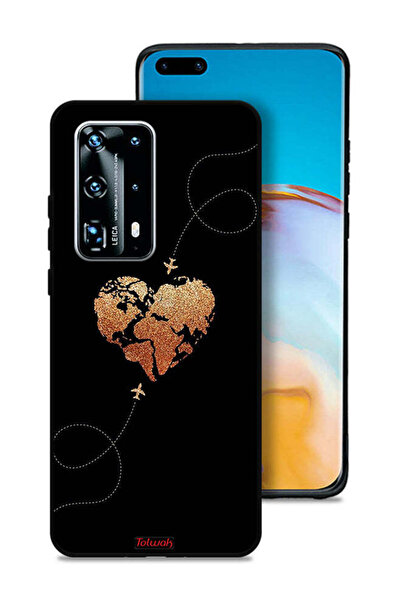 Tolwak غطاء حماية لهاتف هواوي بي 40 برو بلس 5G، طائرات تلامس القلب