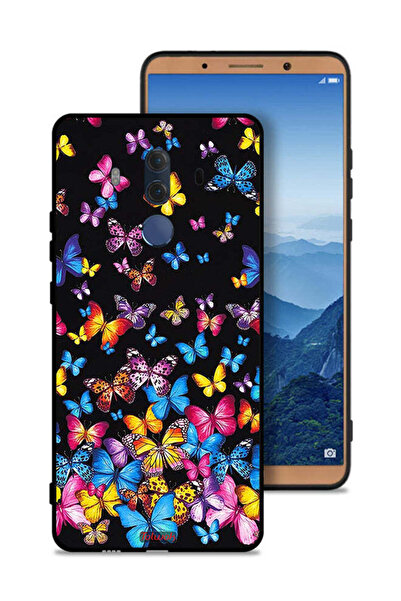 Tolwak غطاء حماية لهاتف هواوي ميت 10 برو بنقشة فراشات ملونة
