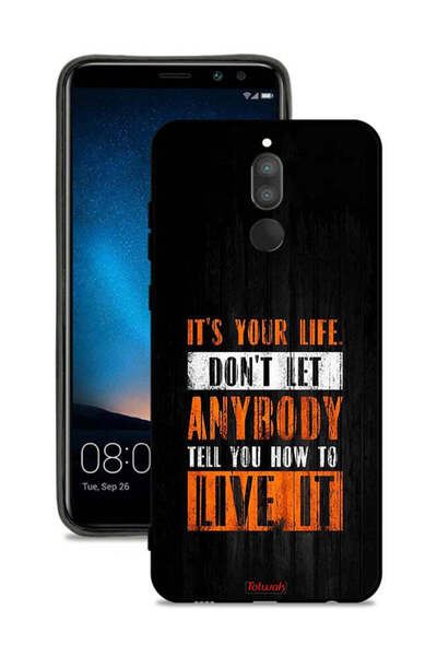 Tolwak غطاء حماية لهاتف هواوي ميت 10 لايت "Its Your Life"