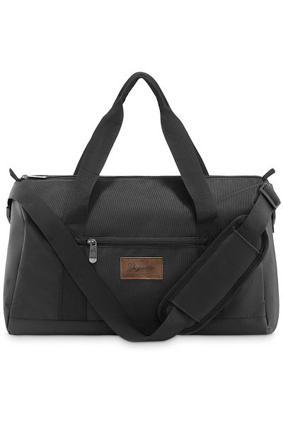 zagatto Airplane travel bag, black, 40x20x25 cm, 20L, cabin size, lightweight and compact, ZG826