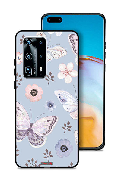 Tolwak غطاء حماية لهاتف هواوي بي 40 برو بلس 5G بنقشة فراشات وزهور