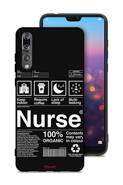Tolwak Huawei P20 Pro Protective Case Cover Nurse Sticker