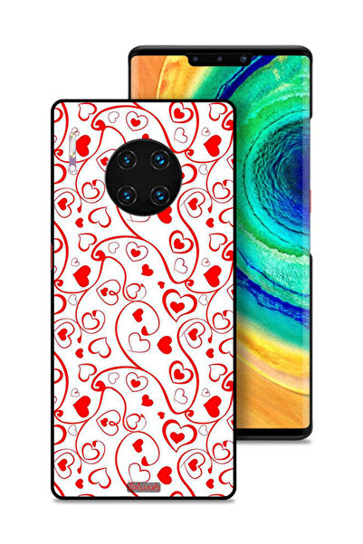 Tolwak غطاء حماية لهاتف هواوي ميت 30 إي برو 5G بنقشة قلوب