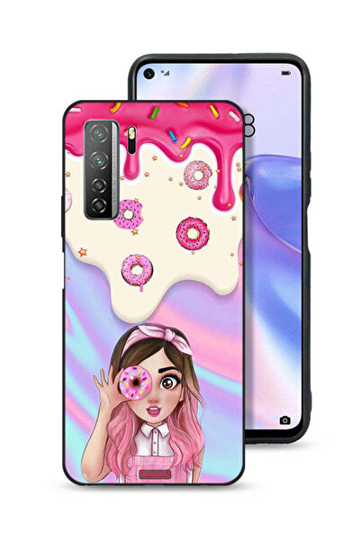 Tolwak غطاء حماية لهاتف هواوي P40 لايت 5G يحمل صورة دونات