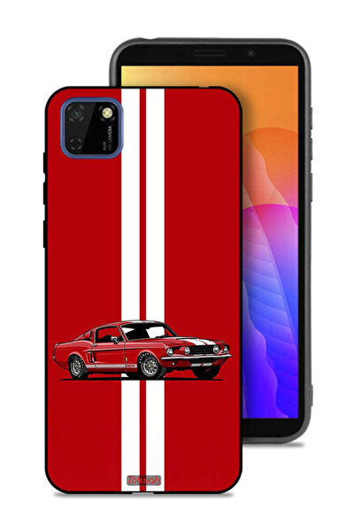 Tolwak Huawei Y5p Protective Case Cover Vintage Car Abstract Art