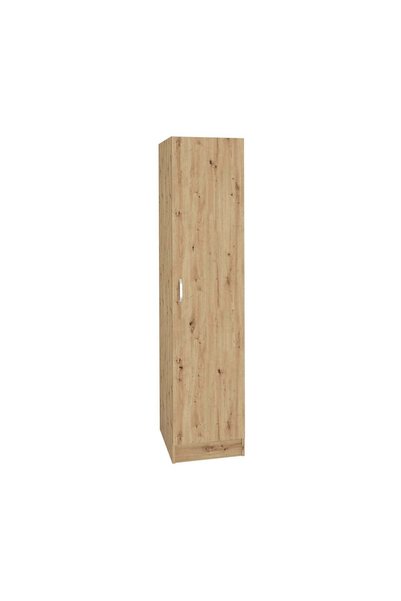 haaus.ro Dulap haaus Remi, O Usa, cu polite, Stejar Artisan, 40 x 51 x 170 cm