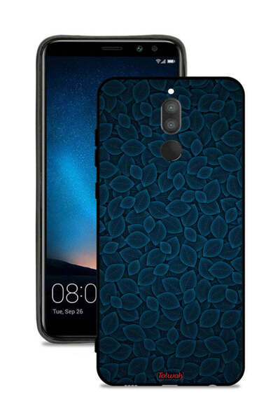 Tolwak غطاء حماية لهاتف هواوي ميت 10 لايت بنقشة أوراق فنية رقمية