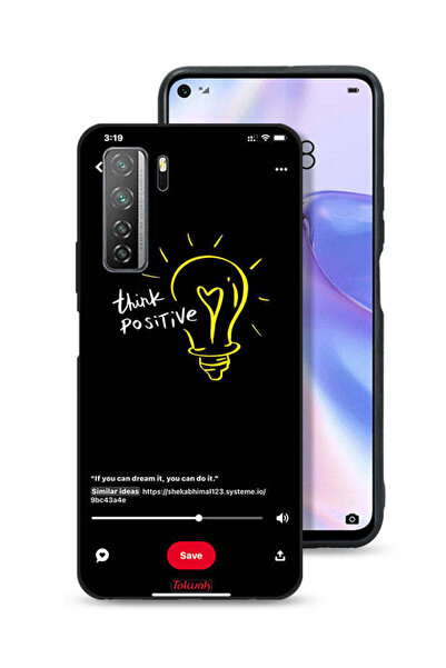 Tolwak غطاء حماية لهاتف هواوي P40 لايت 5G - فكر بإيجابية