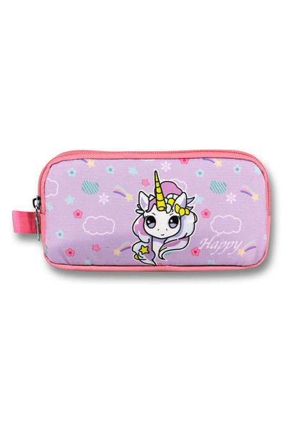 ÜMİT ÇANTA Τσάντα Ümit Τυρκουάζ Ροζ Rainbow Unicorn Τσάντα μολυβιού - Κορίτσι - 5017