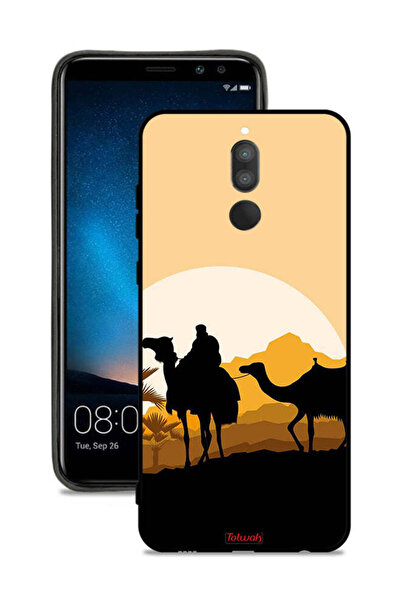 Tolwak غطاء حماية لهاتف هواوي ميت 10 لايت برسومات جمال في الصحراء