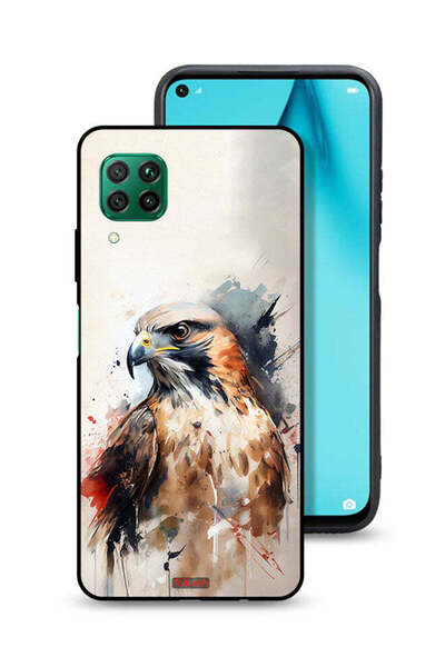 Tolwak غطاء حماية لهاتف هواوي P40 لايت 4G بتصميم نسر تجريدي
