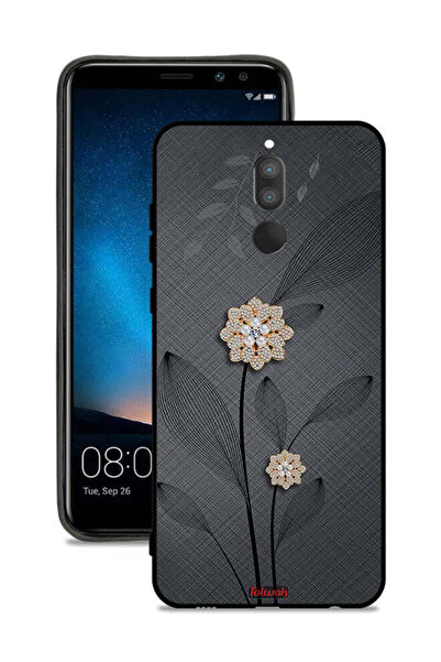 Tolwak غطاء حماية لهاتف هواوي ميت 10 لايت بتصميم زهور ماسية