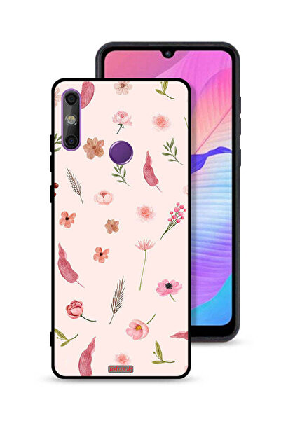 Tolwak Huawei Enjoy 20e Protective Case Cover Leaves And Roses Pattern