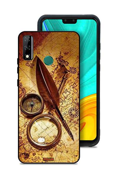 Tolwak غطاء حماية لهاتف هواوي Y8s بتصميم بوصلة عتيقة