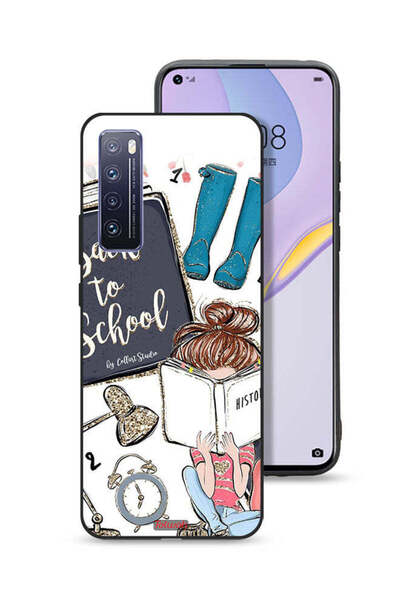 Tolwak غطاء حماية لهاتف هواوي نوفا 7 5G، فتاة تعود إلى المدرسة تقرأ التاريخ