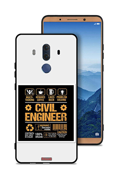 Tolwak غطاء حماية لهاتف هواوي ميت 10 برو - ملصق مهندس مدني