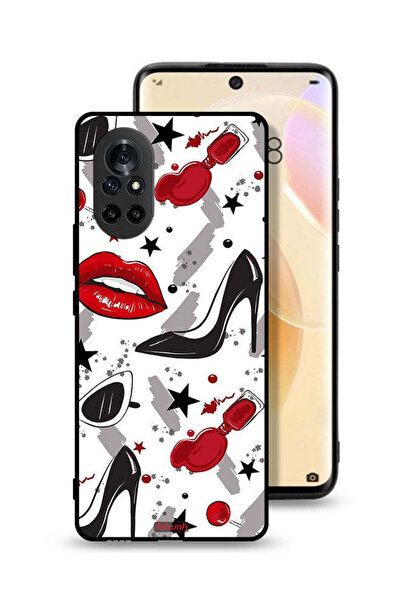 Tolwak Huawei nova 8 Protective Case Cover Lipstick And Shoes Art