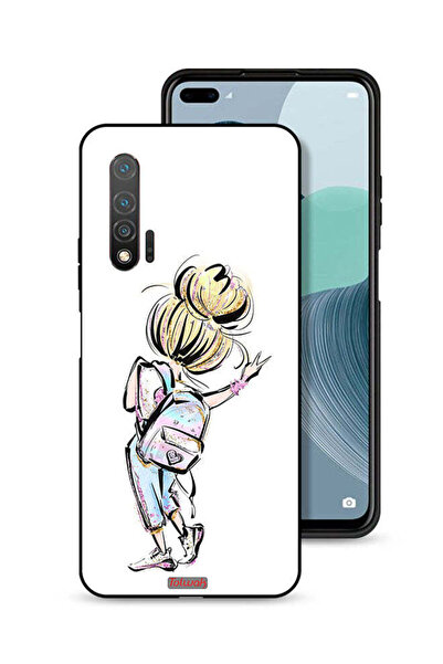 Tolwak غطاء حماية لهاتف هواوي نوفا 6 بتصميم فتاة العودة إلى المدرسة