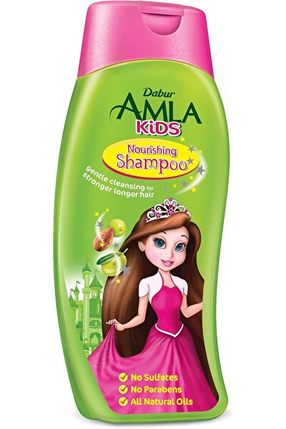 Dabur Amla Kids Shampoo 500ml | With Amla, Almond & Henna | Gentle, Strong Hair | Sulfate-Free