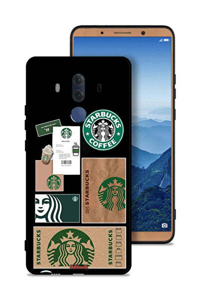 Tolwak غطاء حماية لهاتف هواوي ميت 10 برو - ملصق ستاربكس