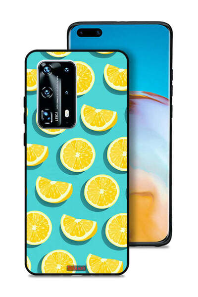 Tolwak غطاء حماية لهاتف هواوي بي 40 برو بلس 5G بنمط برتقالي