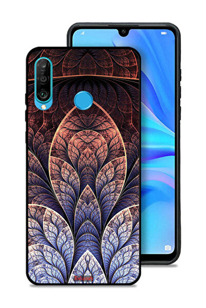 Tolwak غطاء حماية لهاتف هواوي نوفا 4e بتصميم تجريدي زهري فركتالي