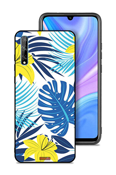 Tolwak غطاء حماية لهاتف هواوي بي سمارت إس بتصميم ريش وزهور