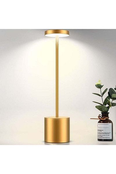 COOYA Cordless Table Lamp Rechargeable,6000mAh Battery Powered Light,3 Color Stepless Portable LED Lamp