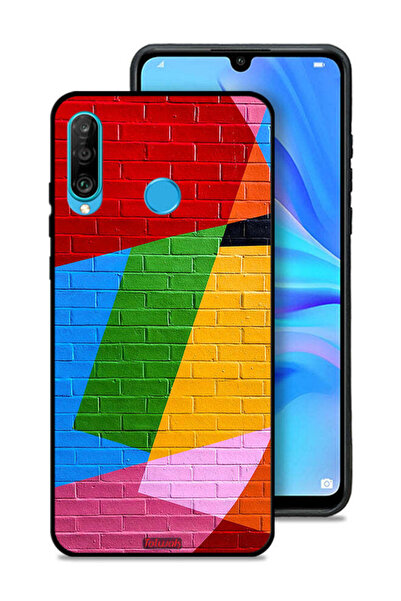 Tolwak غطاء حماية لهاتف هواوي نوفا 4e برسومات جدارية ملونة