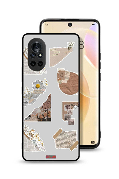 Tolwak غطاء حماية لهاتف هواوي نوفا 8 مصنوع من قطع من الملصقات الورقية