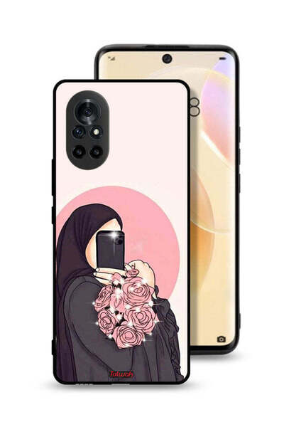 Tolwak غطاء حماية لهاتف هواوي نوفا 8 بتصميم فن التقاط صور سيلفي مع حمل الزهور