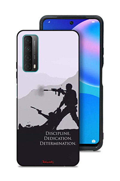 Tolwak غطاء حماية لهاتف هواوي بي سمارت (2021) بتصميم "الانضباط والتفاني والتص...