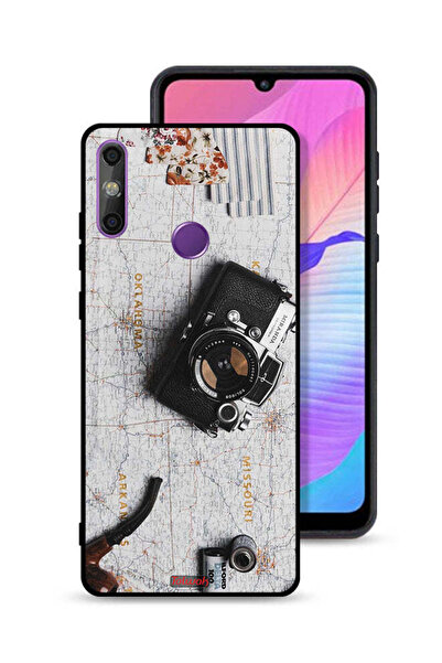 Tolwak Huawei Enjoy 20e Protective Case Cover Vintage Camera