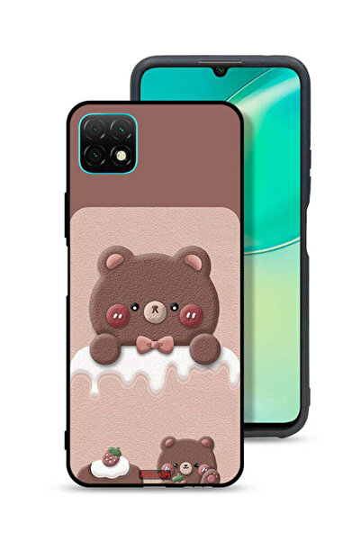 Tolwak غطاء حماية لهاتف هواوي نوفا Y60 بتصميم دب الفراولة