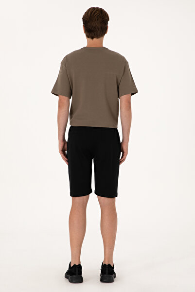 U.S. Polo Assn. Erkek Siyah Örme Şort 50305925-VR046