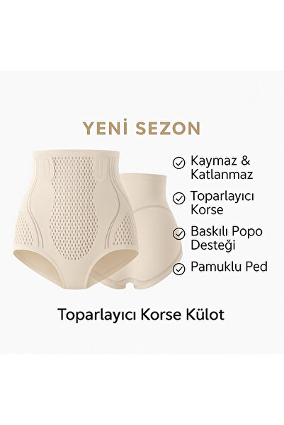 Sh Mağazacılık New Season Daily Seamless High Waist Lifting Ionizer Corset