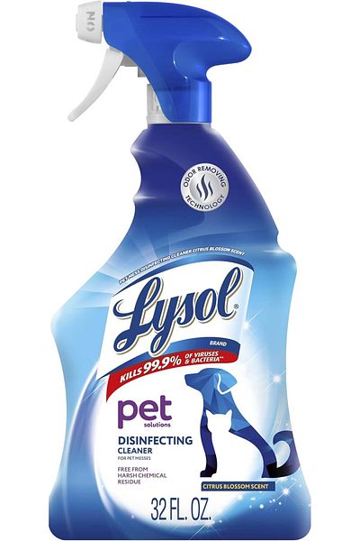Lysol Pet Solutions – Disinfecting Cleaning Spray, Citrus Blossom Scent, 32 Fl Oz