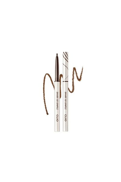 CLIO Sharp So Simple Waterproof Pencil Liner #02 Brown 0.14 g - brown eyeliner