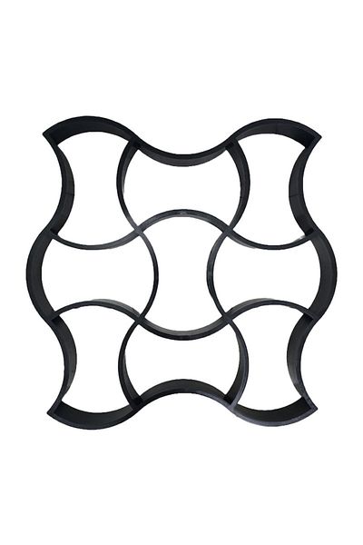 NEXTLY Matrita pavaj din beton NEXTLY, plastic durabil, 49x49x4.3cm, 21-11 negru