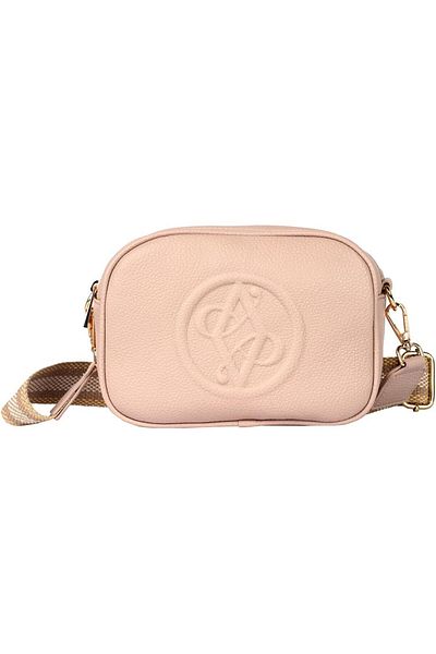 AMICA Rue Ladies Leather Women's Shoulder Crossbody Bag with Woven Strap