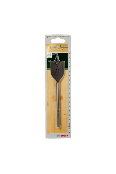 Bosch Quality Tempered Steel Precise Flat Spade Drill Bit Silver 32 x 165mm